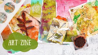 DIY - Art Journal Zine from Gelli Print