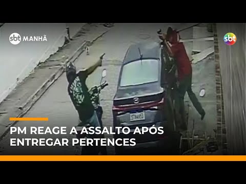 Video policial-reage-a-tentativa-de-assalto-e-suspeito-e-baleado-no-recife-sbt-manha