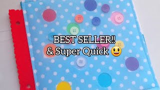 Color Dots & Buttons Sensory book Busy book Felt (Best Seller Alert!)