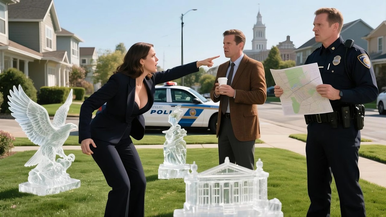 HOA Karen Called Cops Over My Ice Sculptures, Then Realized They're On My Private Land