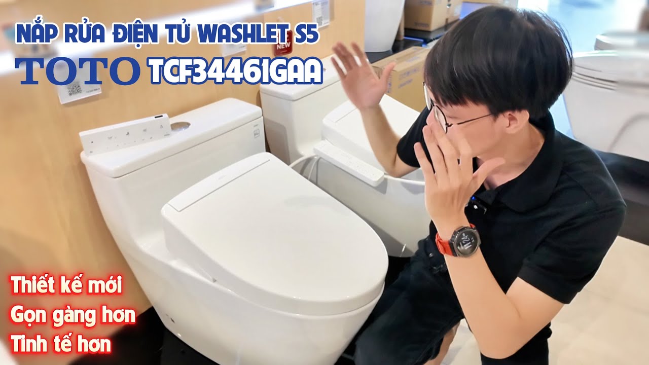 Nắp bồn cầu thông minh Washlet S5 TOTO TCF34461GAA (W25)