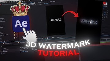 3D Watermark Tutorial | After Effects Tutorial