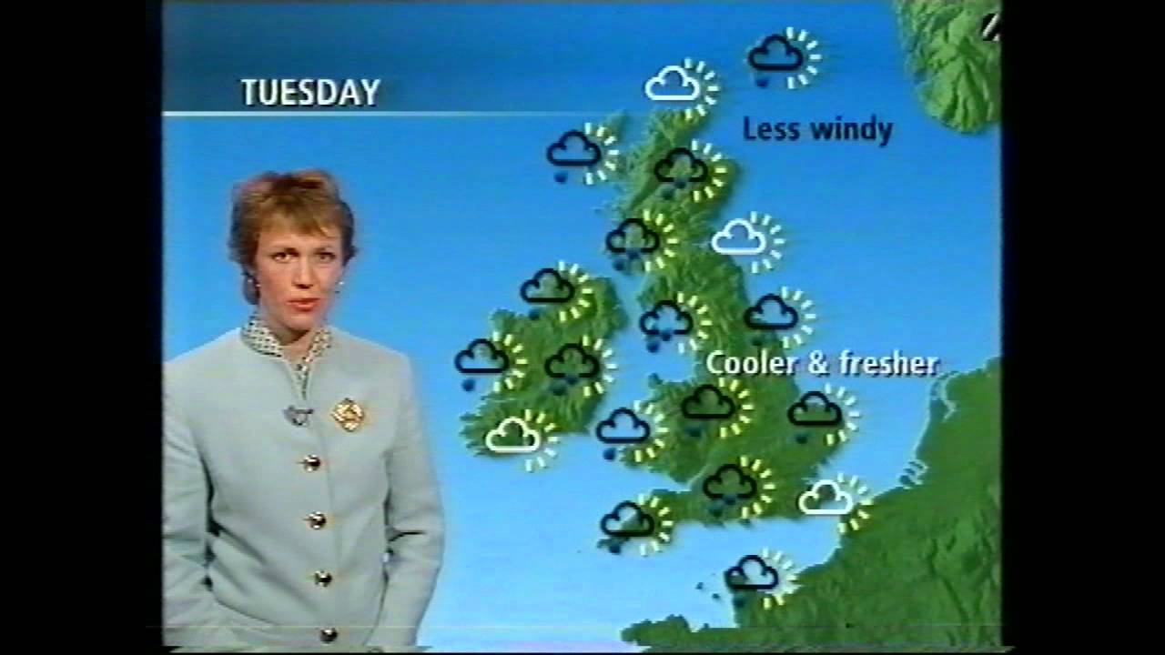 BBC Weather 29th May 1995, Bank Holiday Monday