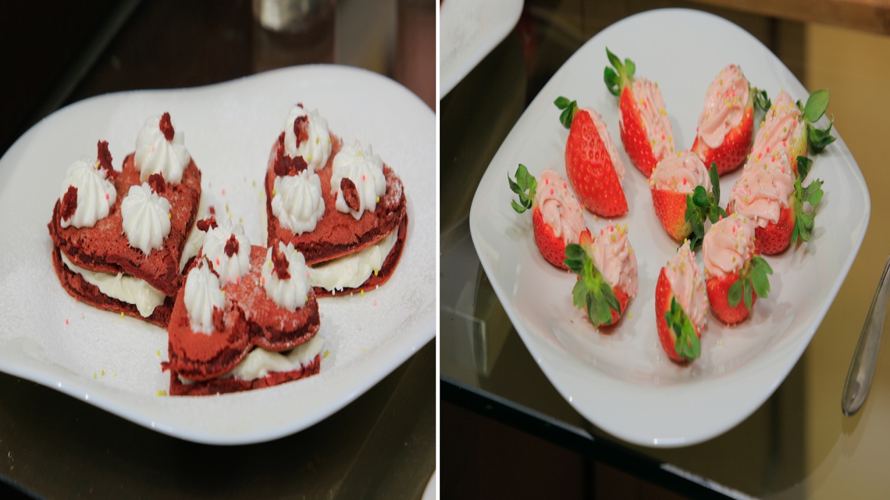 كاساديا دجاج - ريد فيلفيت بان كيك - مشروب عيد الحب | اميرة في المطبخ حلقة كاملة