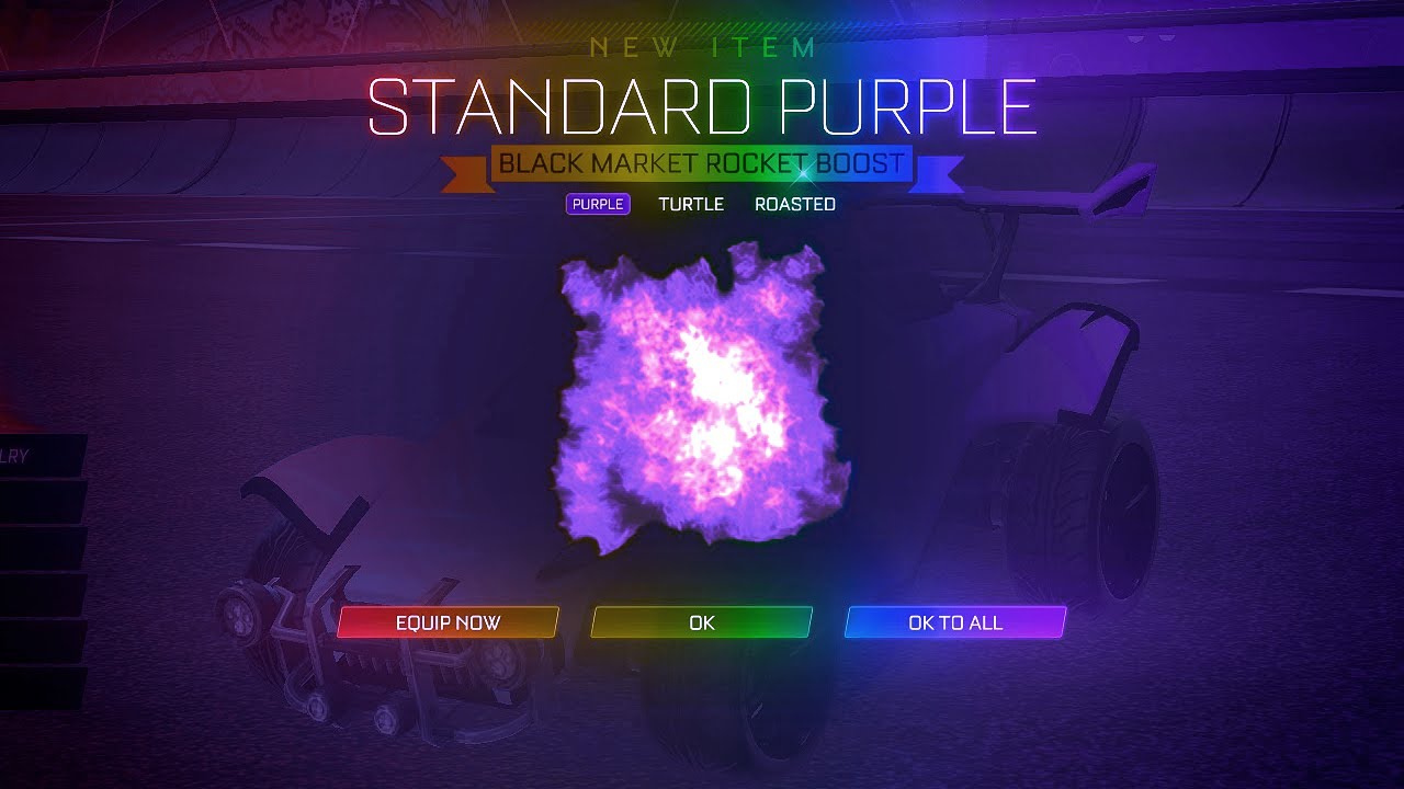 PLAYING ROCKET LEAGUE WITH THE PURPLE STANDARD BOOST!