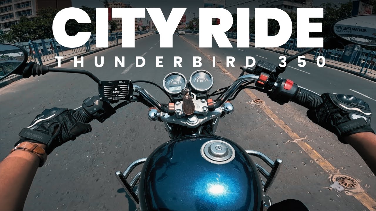 RE Thunderbird 350 City Ride ROYAL ENFIELD CITY RIDE POV RE