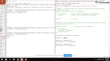 CS in Python - Unit 5 Video 1C - Backwards Indexing of Strings