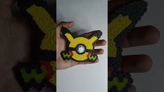 Pokémon Pikachu Ball Fidget Spinner made with Hama beads/ Perler beads/ Pixel Art