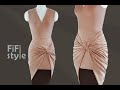 FiFi Style : Thiết kế chân váy xoắn rập 2D,Draping áo co giãn không pen