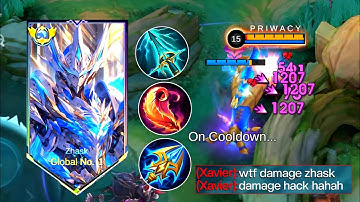 ZHASK GOD MODE IN THIS NEW BEST  BUILD AND EMBLEM 2025!!(must try)-Mobile legends