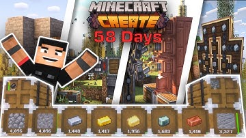 I spent 58 days in Minecraft Create Modpack and automated every Ingot... | EP 1-5