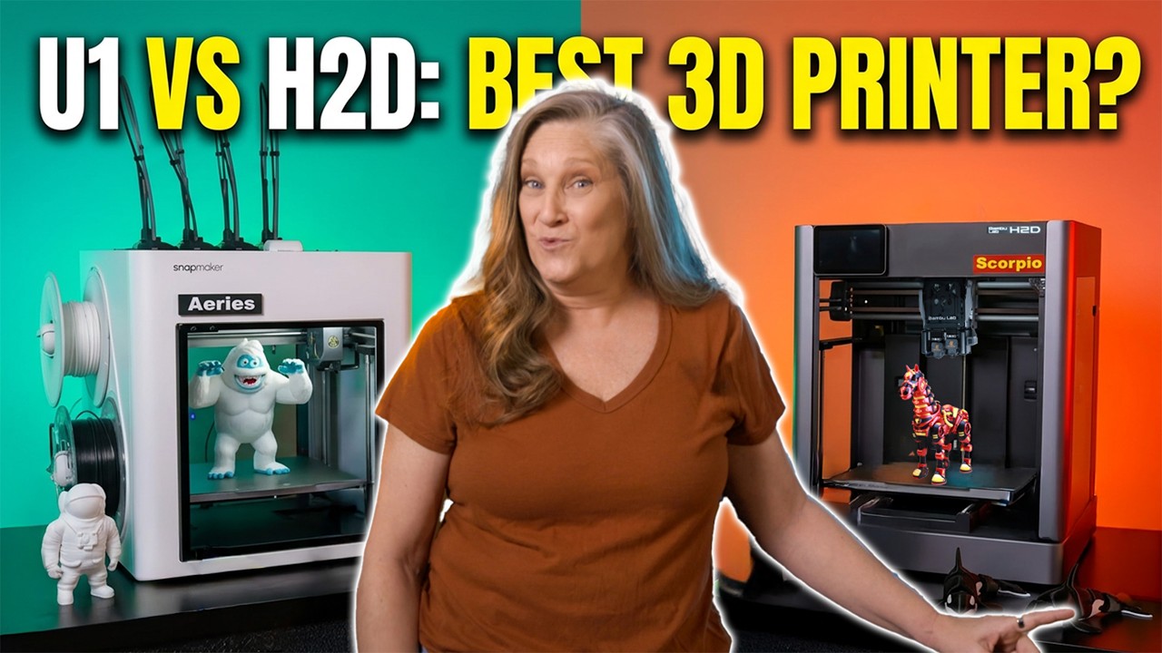 Snapmaker U1 vs Bambu Lab H2D - Which is Our Favorite? #3dprinting #snapmaker #bambulab
