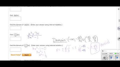 Trig/Pre-Calc - Section 2.7:  Combining Functions