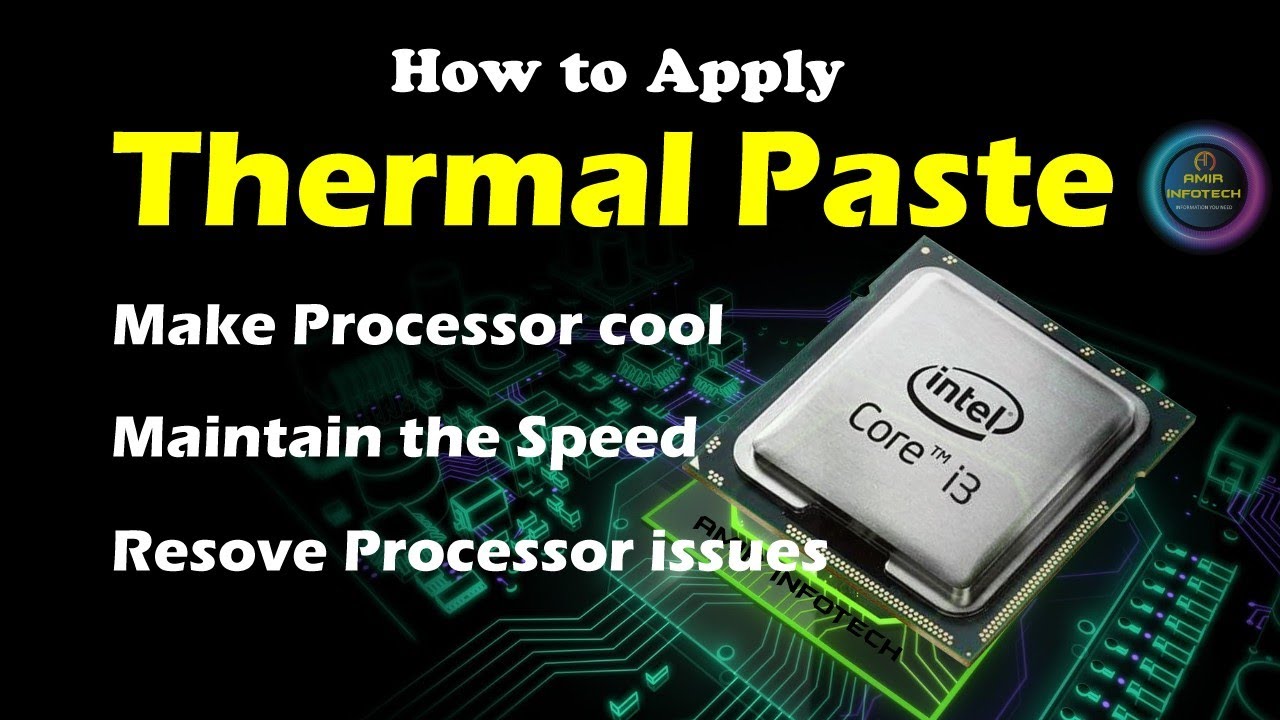 How To Apply CPU Thermal Paste thermalpaste cpu apply YouTube