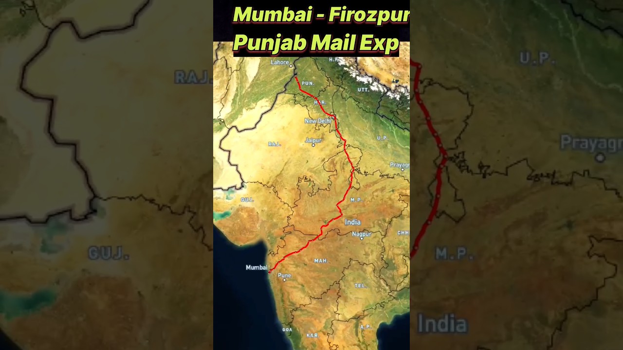 Punjab Mail. Mumbai CSTM to Firozpur 