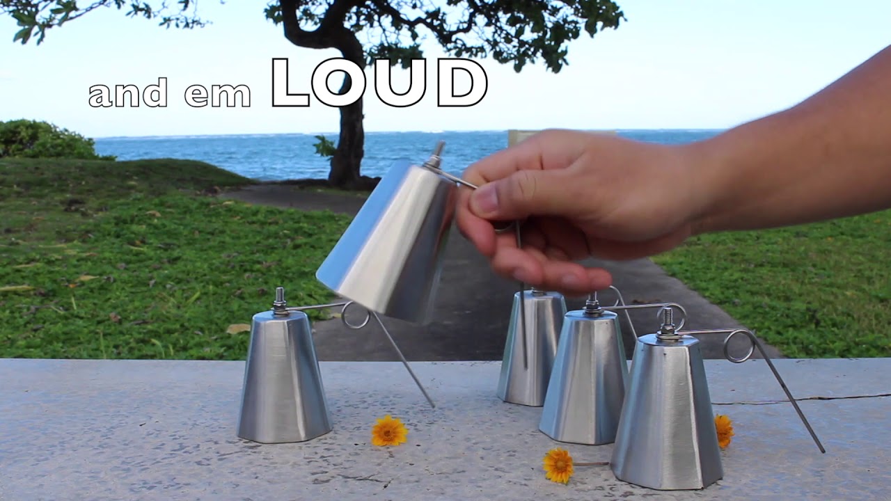 OCTAGON Ulua Trevally fishing bells, Stainless steel, high pitch & VERY