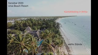 Sansibar Uroa Bay Beach Resort HD Drone Video