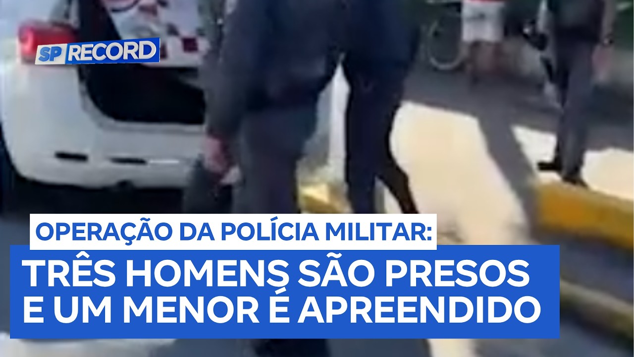 Operação da polícia militar resulta na captura de três suspeitos em Guarujá