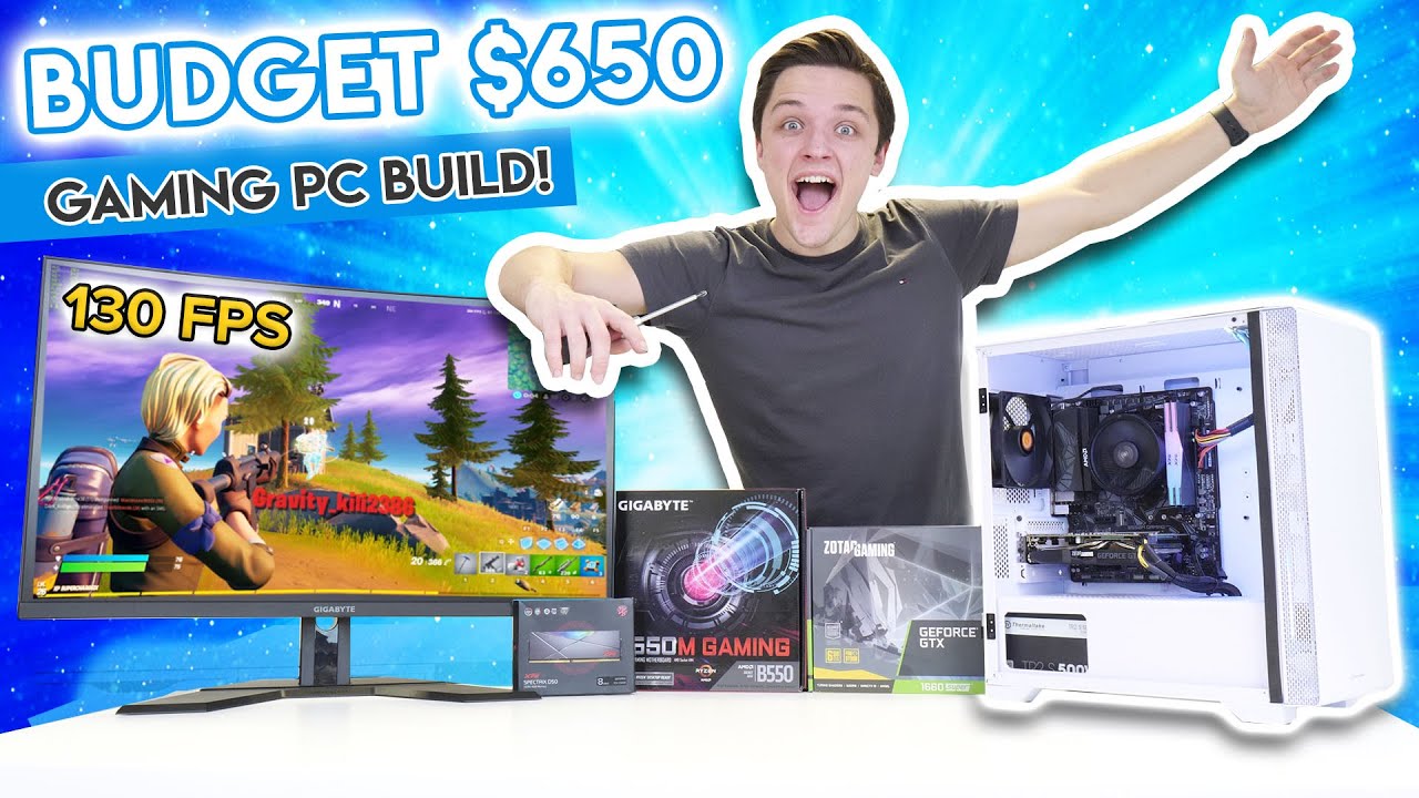 Budget 650 Gaming PC Build! [1660 Super Build w/ 15+ Gaming Benchmarks