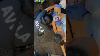 ATCEMS Cadets practicing pit-crew CPR