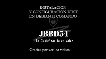 instalación y configuración de dhcp en debian