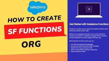 Step-by-Step Guide: Creating Your Salesforce Functions ORG Account @SalesforceHunt | #salesforce