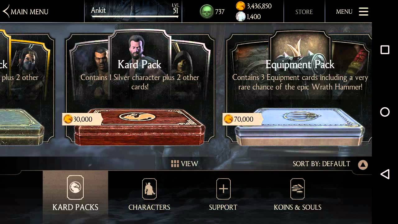 Equipment Pack - Mortal Kombat X (iOS/Android)