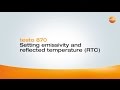 How to testo 870 - Setting emissivity and reflected temperature RTC (6/10)