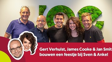 Gert Verhulst, James Cooke & Jan Smit bouwen een feestje bij Sven & Anke!