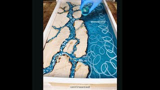 Making a Estuary river end table with teal epoxy resin Net Worth