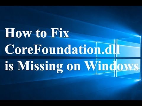 How to Fix CoreFoundation.dll is Missing on Windows - YouTube