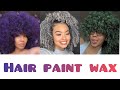 SATISFYING HAIR PAINT WAX TRANSFORMATION ON NATURAL/CURLY HAIR 🟧🟨🟩🟦🟪🟥