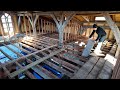 Timber Framed Barn Part 37 Milling In The Snow And Starting The Floor thumbnail