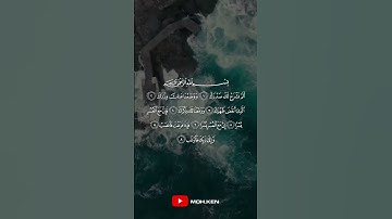 (سورة الشرح)  سعد الغامدي | حالات واتس اب دينية اسلامية ❤