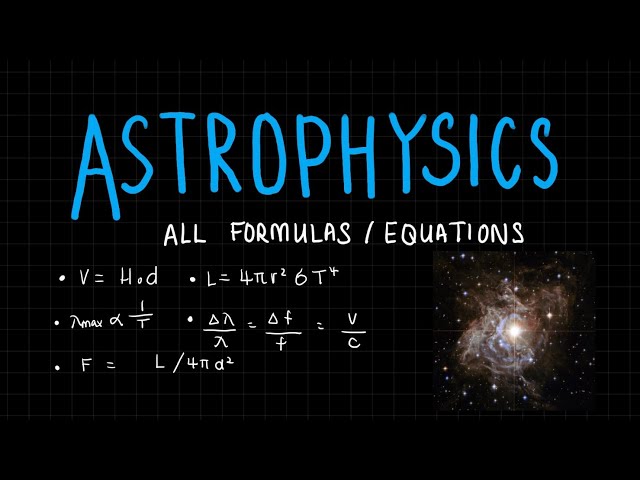 10 top equations in astronomy