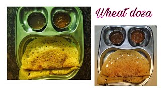 Godhumai Rava dosai / wheat Rava dosai /Instant wheat dosa/Crispy & Healthy Wheat Dosa Recipe