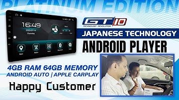 GT 10 Car Android Player installed in GRAND VITARA