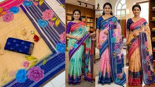 🌺 PREMIUM  COTTON DIGITAL SAREES 🌺Soft party wear saree 💞 Full saree having trending digital design screenshot 5