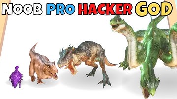 NOOB vs PRO vs HACKER vs GOD in Merge Master Dinosaurs Game