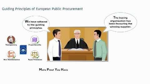 European public procurement course: guiding principles - Procurement training - Purchasing skills