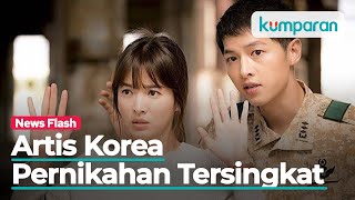 Tak Seindah Drakor, Ini 5 Pasangan Artis Korea dengan Pernikahan Tersingkat
