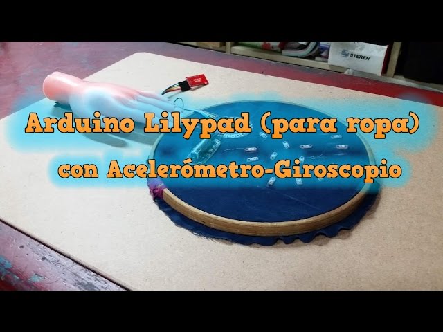 EDCAV_153 Demo Luces para cicistas con Lilypad y acelerómetro giroscopio