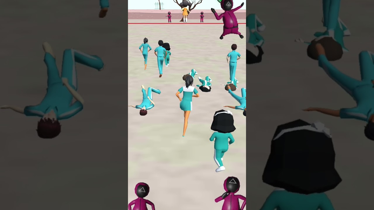 SAKURA SCHOOL PLAY WITH SQUID GAME SIMULATOR 🔴 RED LIGHT 🟢 GREEN LIGHT DON'T SHAKE AND DIE 