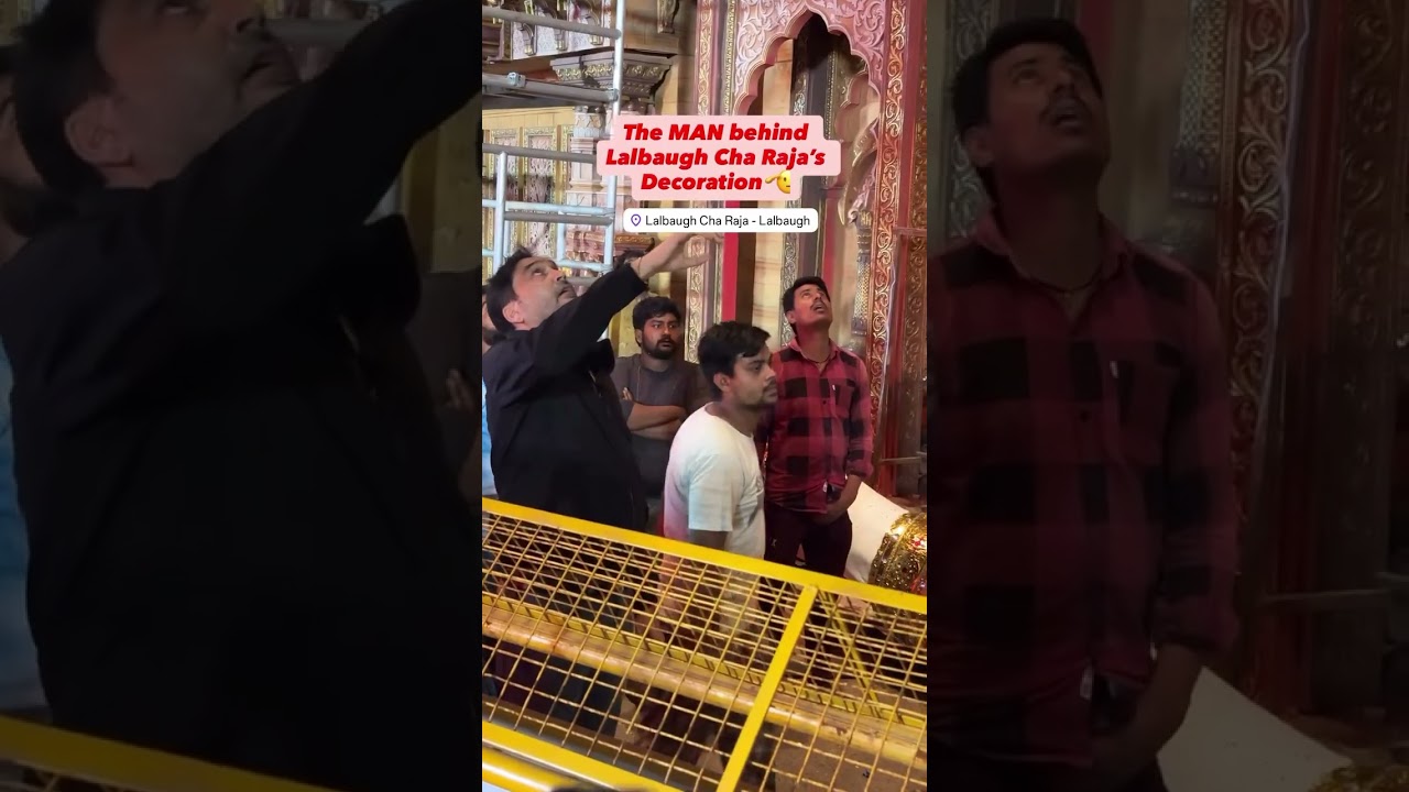 Yogesh Popat the Man behind the Madhuri Elephant decor at Lalbaug'25 