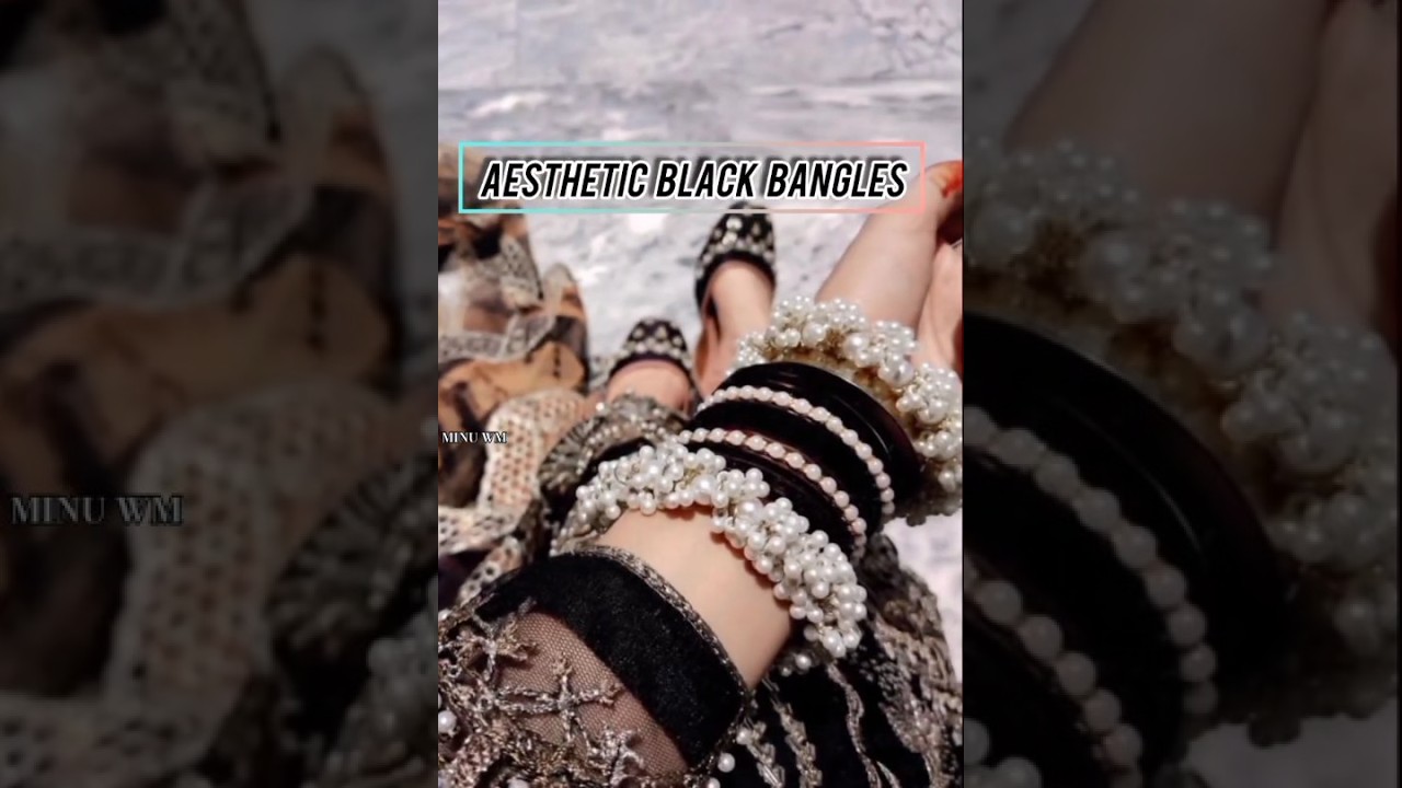 Obsessed with these Black Bangles! 🧿🖤​ Perfect Aesthetic Black Bangle  ✨ 