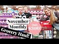 November 2017 MONTHLY Grocery Haul on a Budget | Costco Haul & Target Grocery Haul