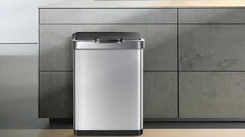 EKO Mirage-T Touchless Rectangular Motion Sensor Trash Can Review, Nice, Super quiet trash can