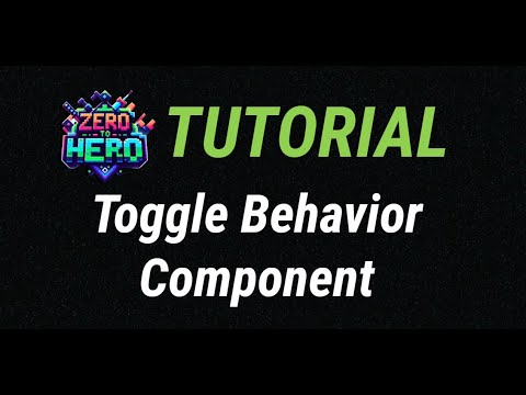 TUTORIAL Toggle Behavior Component - YouTube