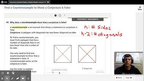 1.4 Example 4 Showing a Conjecture is False