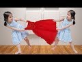 빨간드레스를 입고 싶은데!! 서은이의 쌍둥이 놀이 마트 공주 드레스 콩순이 사탕가게 Pretend Play Twins with Princess Dress